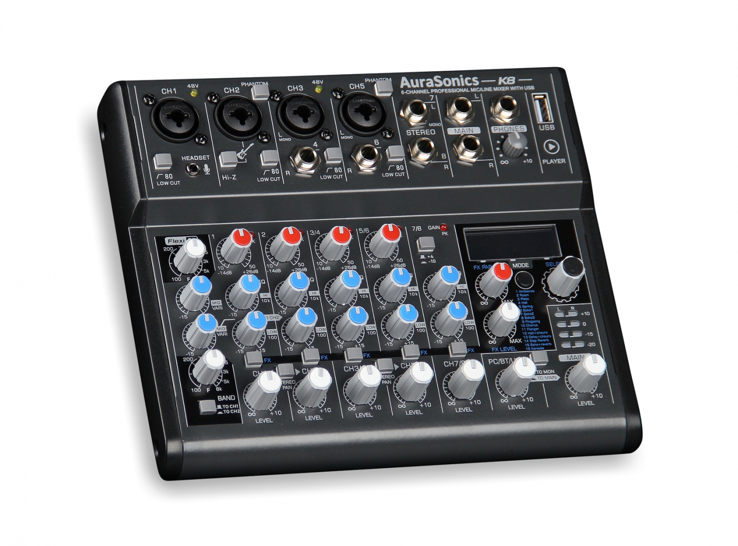 AuraSonics K8 компактный микшерный пульт в Одинцово