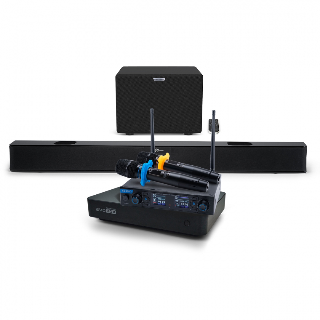 Hi-End караоке-система EVOBOX Premium + EvoSoundBar (саундбар с караоке) в Одинцово