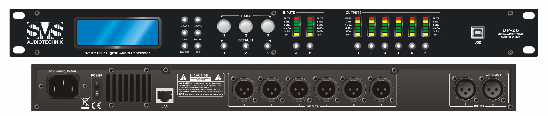 SVS Audiotechnik DP-26 Цифровой процессор: 2 входа 6 выходов в Одинцово