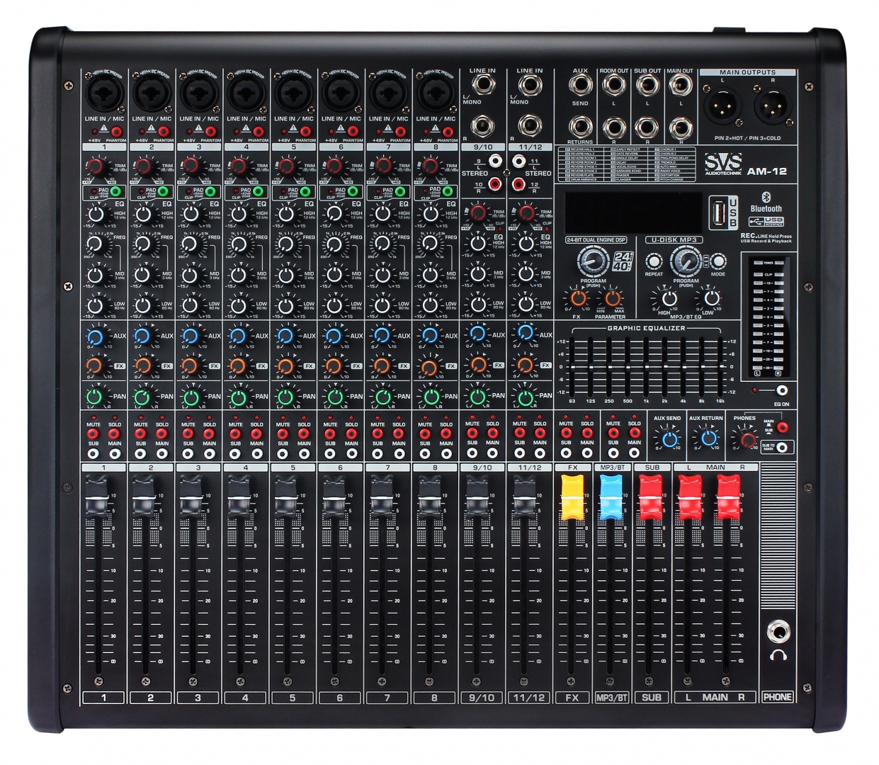SVS Audiotechnik mixers AM-12 Микшерный пульт аналоговый, 12-канальный в Одинцово