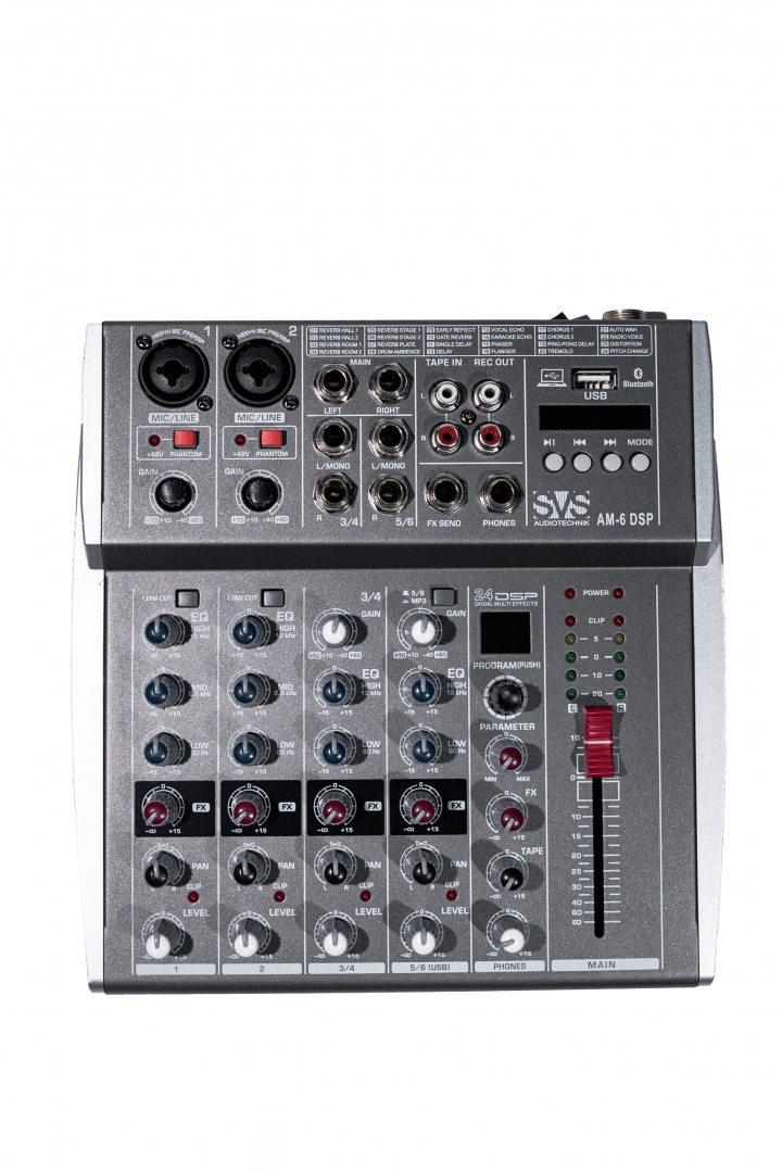 SVS Audiotechnik mixers AM-6 DSP Микшерный пульт аналоговый, 6-канальный SVS Audiotechnik mixers в Одинцово