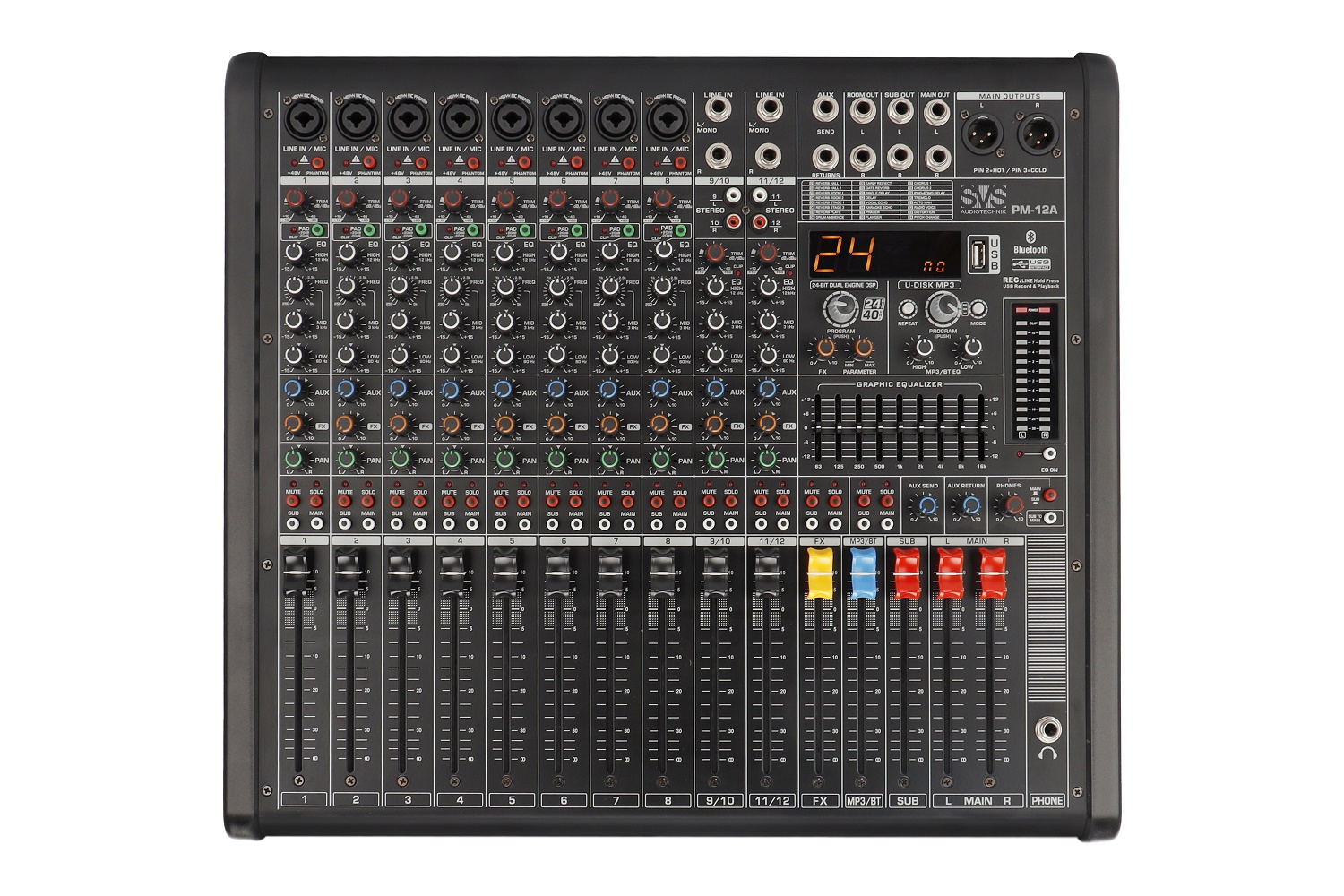SVS Audiotechnik mixers PM-12A Активный аналоговый микшерный пульт, 12-канальный в Одинцово